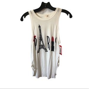 K. Jen Women’s Tank Top Large white/red/black